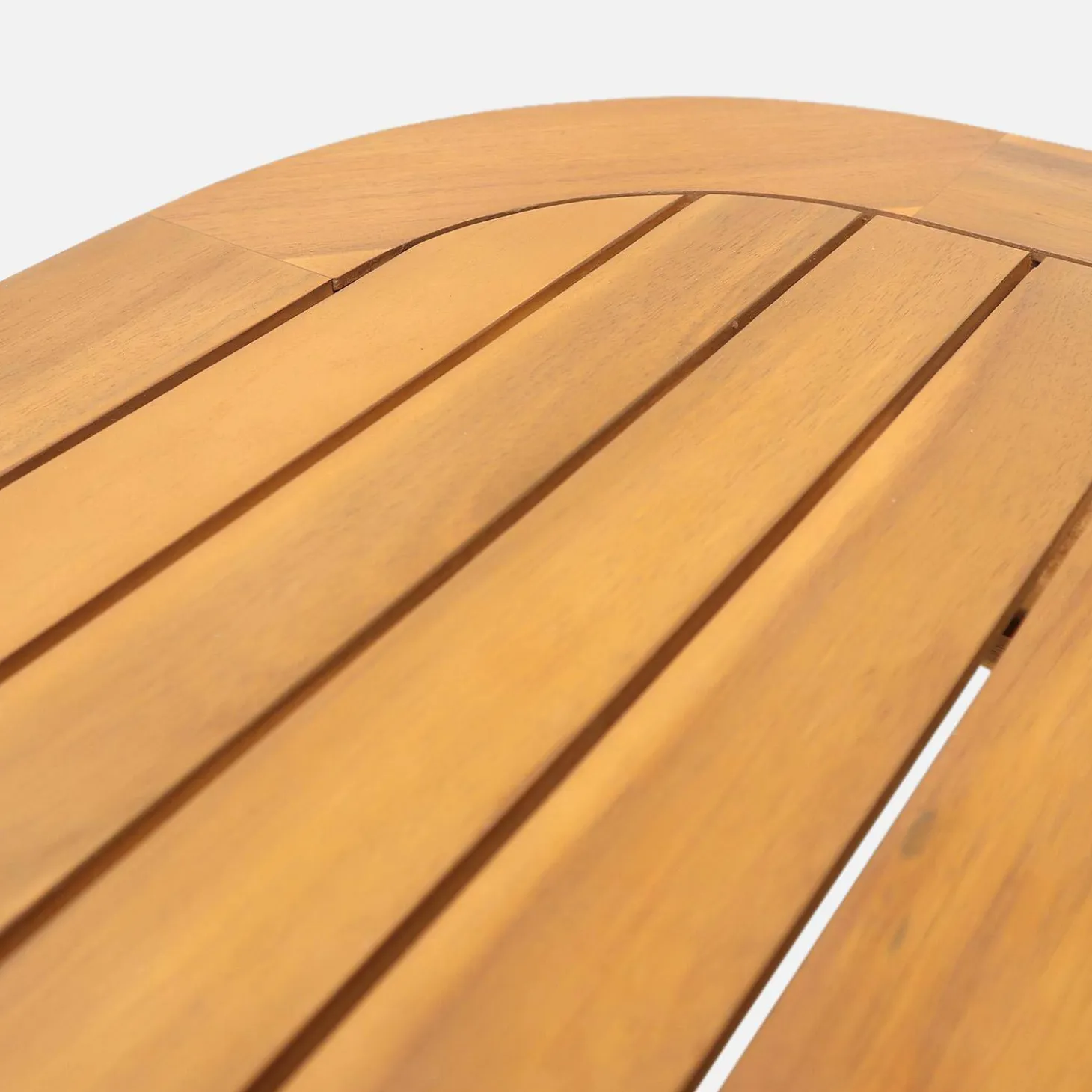 Mesa de jardim extensível em madeira de acácia, 6-8 lugares