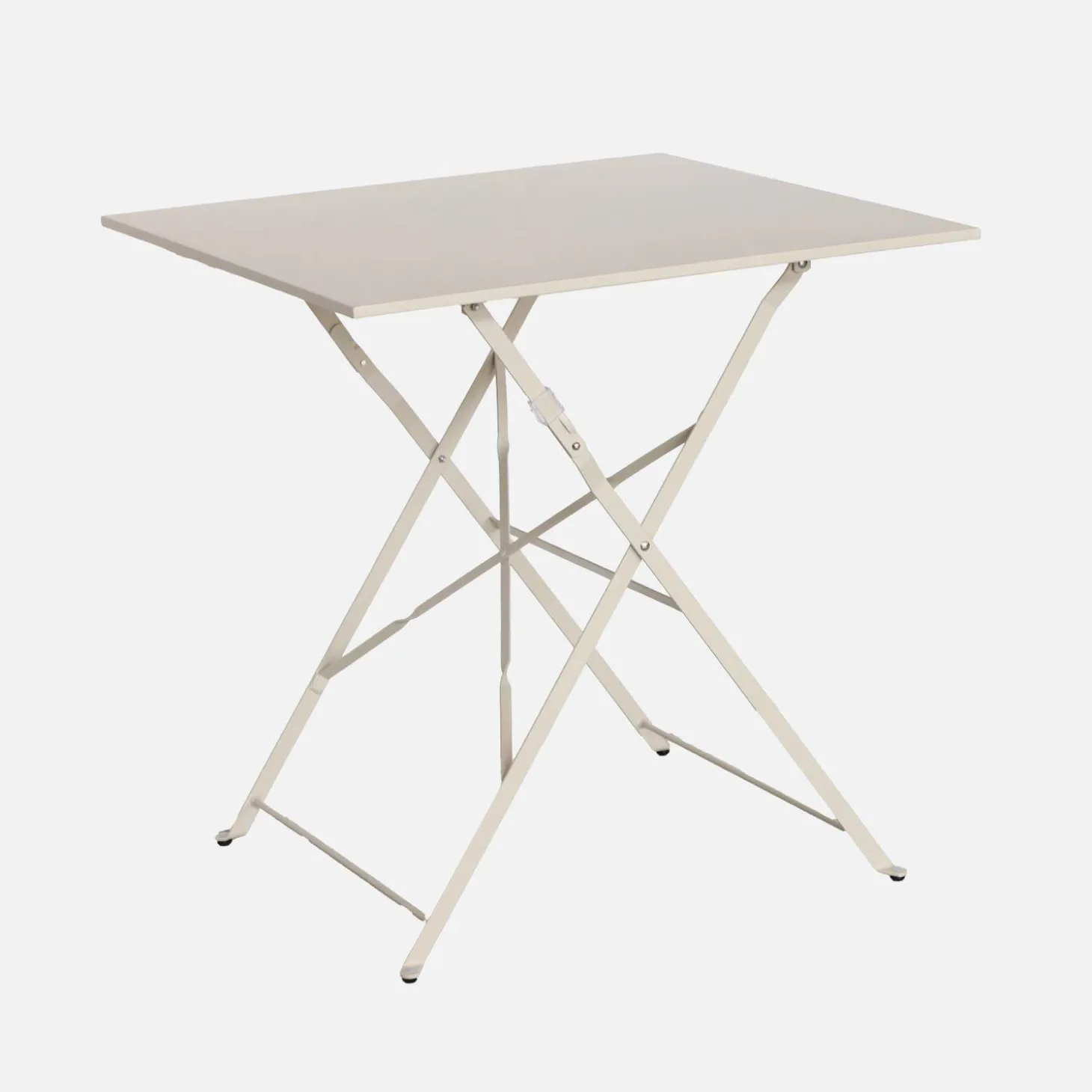 Mesa de jardim quadrada dobrável estilo bistrô, 2 lugares