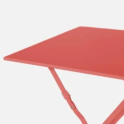 Mesa de jardim quadrada dobrável estilo bistrô, 2 lugares