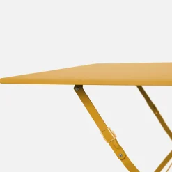 Mesa de jardim quadrada dobrável estilo bistrô, 2 lugares