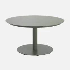 Mesa de jardim redonda de alumínio, 6 lugares