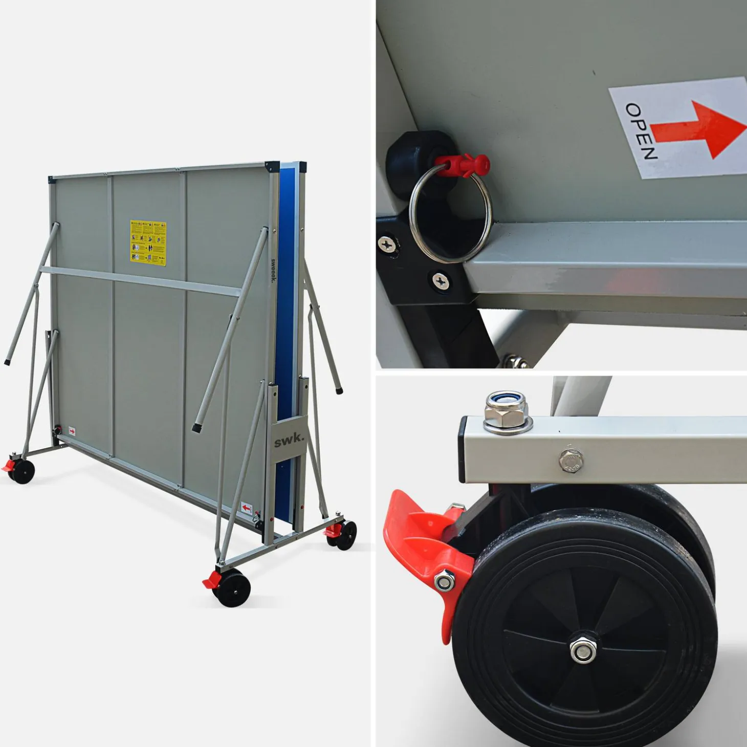 Mesa de ping pong dobrável externa com 4 raquetes e 6 bolas, 274,7cm