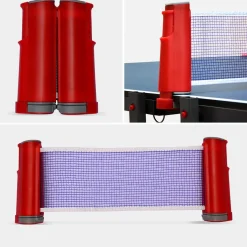 Mesa de ping pong dobrável externa com 4 raquetes e 6 bolas, 274,7cm