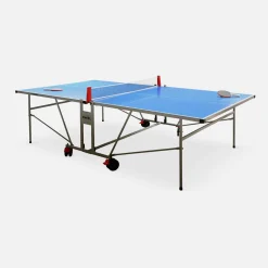 Mesa de ping pong externa com 2 raquetes 3 bolas + capa de proteção, 274,7cm