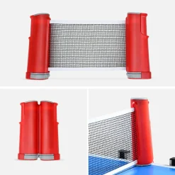 Mesa de ping pong interior com 2 raquetes e 3 bolas, 274 cm