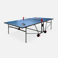 Mesa de ping pong interior com 2 raquetes 3 bolas + capa de proteção, 274cm