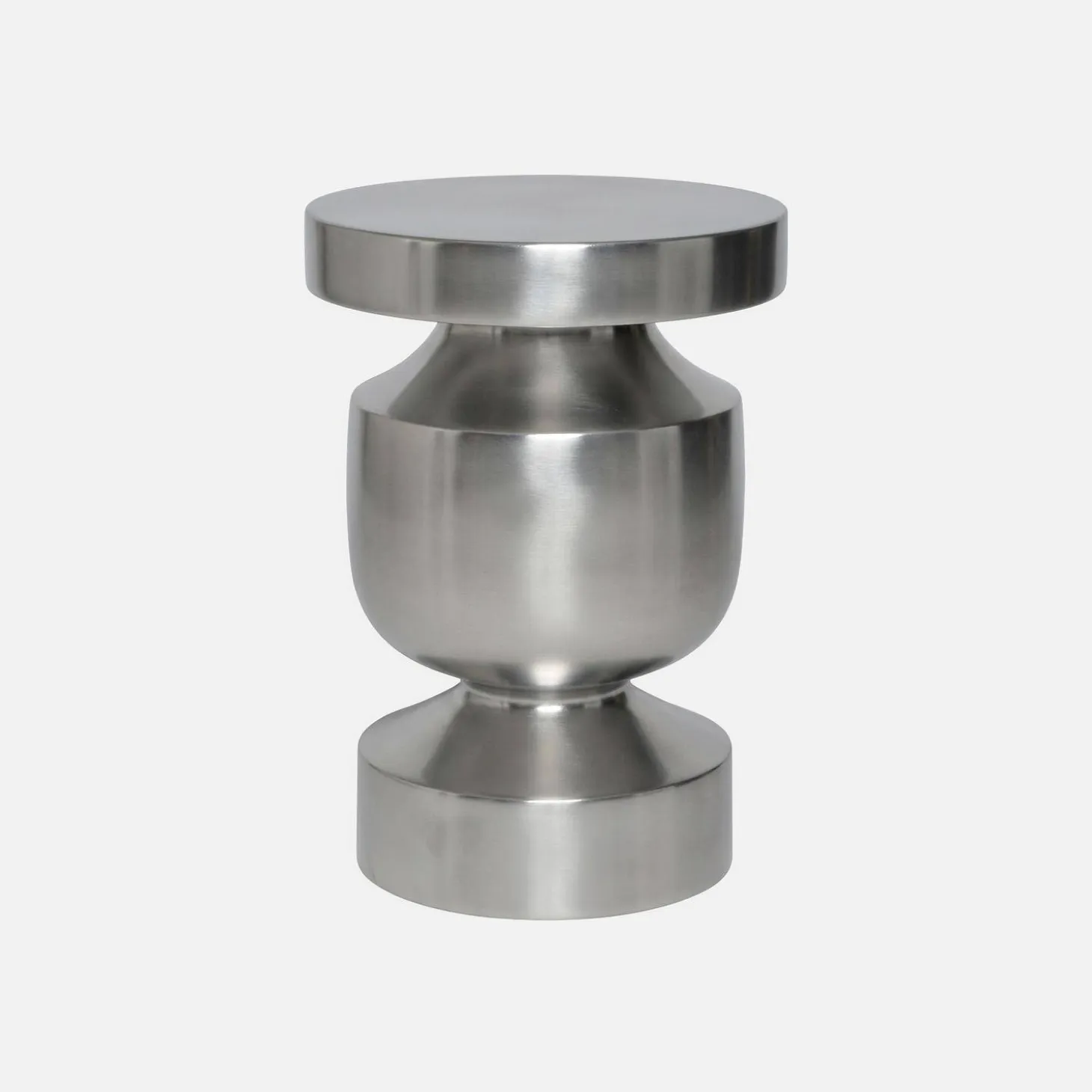 Mesa lateral, mesa de canto, mesa de cabeceira em aço inoxidável Ø30,5 x A43,5cm