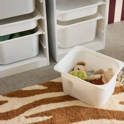Móvel de armazenamento infantil 4 caixas de armazenamento, set de 2