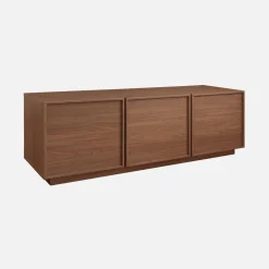 Móvel de TV decorativo madeira 3 portas, 140cm
