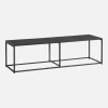 Móvel de TV em metal com barra de reforço, 140cm