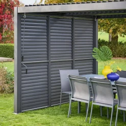 Persiana com lâminas ajustáveis 1m para pérgola bioclimática de alumínio