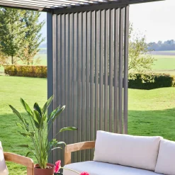 Persiana de aluminio vertical 1m para pérgola bioclimática 3x3m, 3x4m, 3x6m