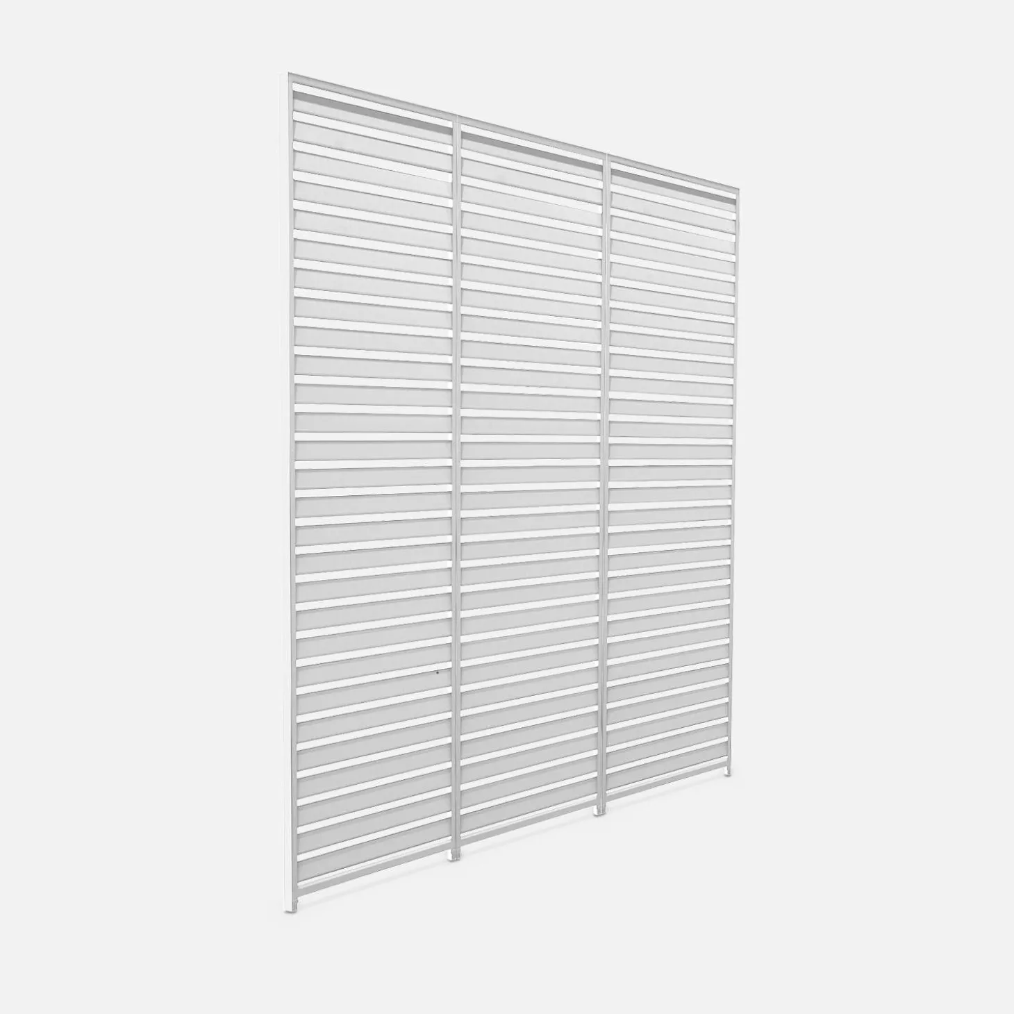 Persiana de alumínio horizontais 1m para pérgola bioclimática, set de 3