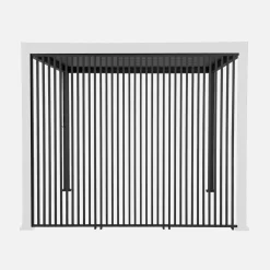 Persiana de alumínio vertical 1m para pérgola bioclimática, set de 3