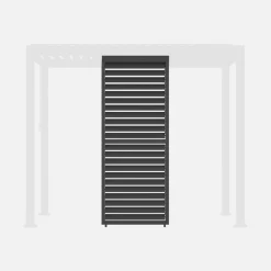 Persiana de lâminas ajustáveis 1m para pérgola bioclimática