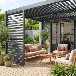 Persiana de 1.3m para pérgola bioclimática de alumínio
