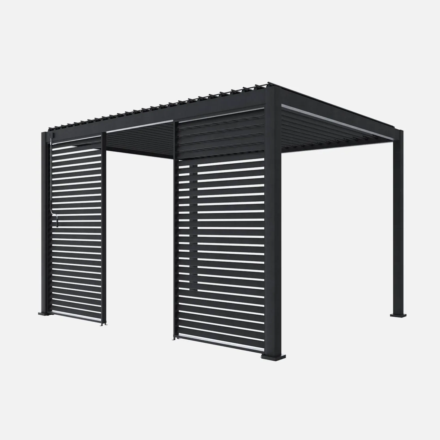 Persianas de alumínio horizontais 1.3m para pérgola bioclimática