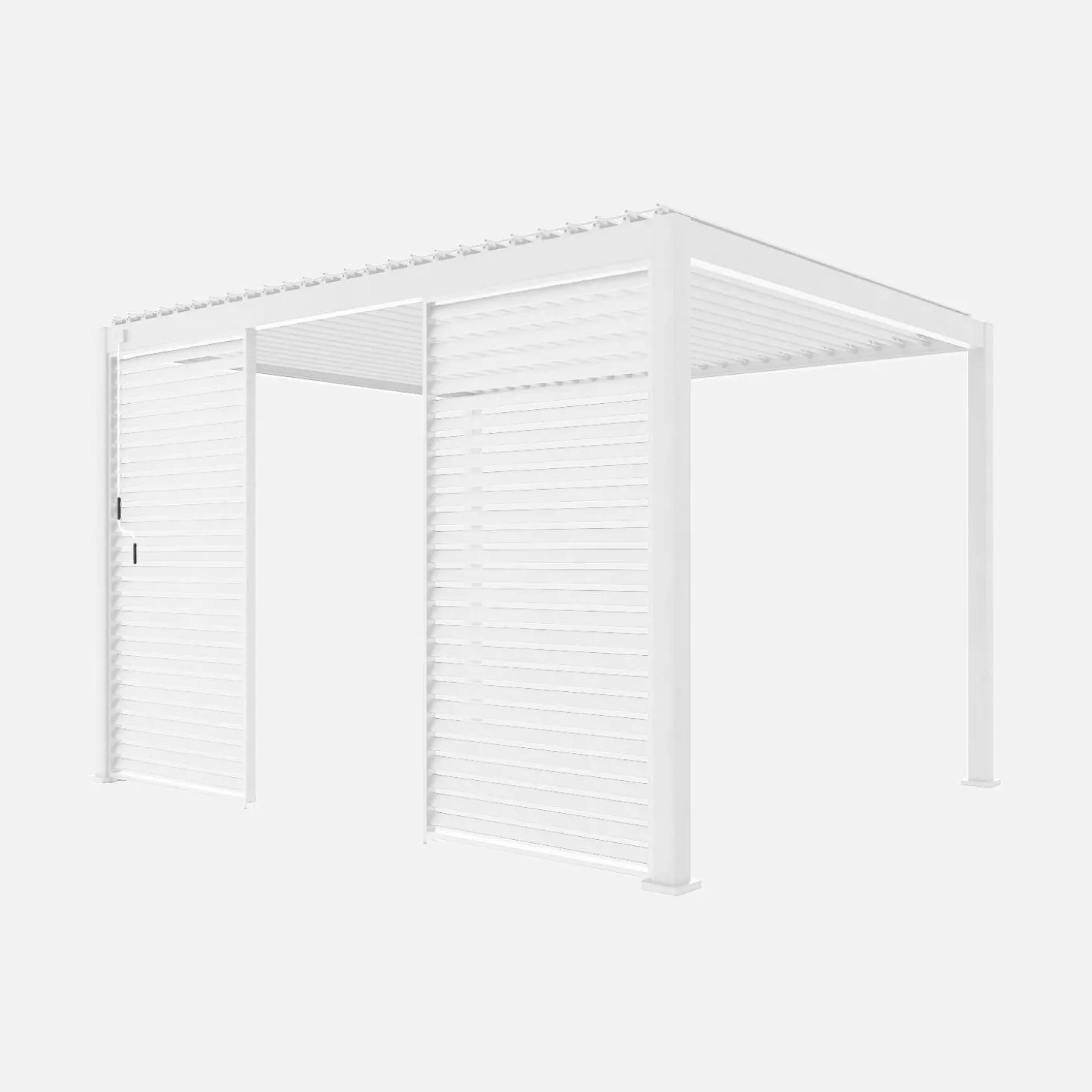 Persianas de alumínio horizontais 1.3m para pérgola bioclimática