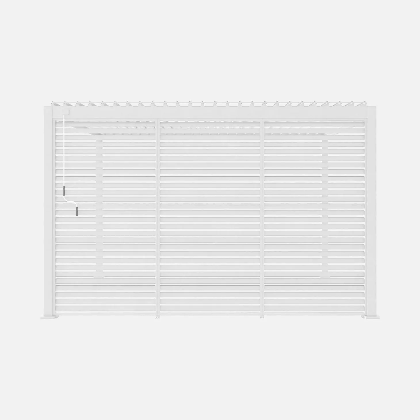 Persianas de alumínio horizontais 1.3m para pérgola bioclimática