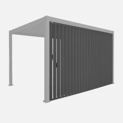 Persianas verticais com lâminas ajustáveis para pérgola bioclimática de alumínio 4m