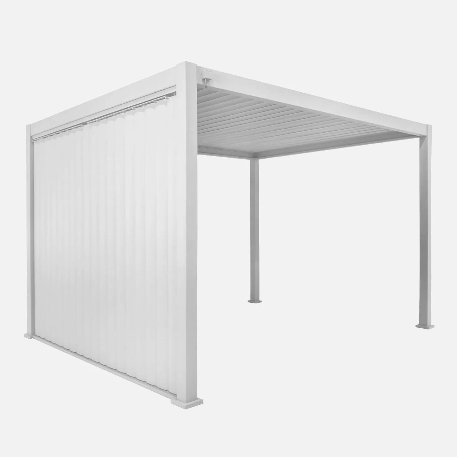 Persianas verticais com lâminas ajustáveis para pérgola bioclimática 3m