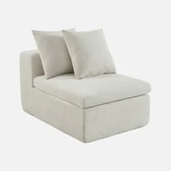 Poltrona para sofá modular em tecido chenille
