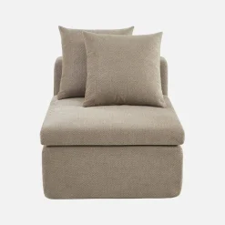Poltrona para sofá modular em tecido chenille