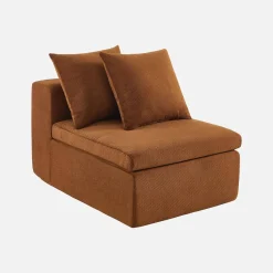 Poltrona para sofá modular em tecido chenille
