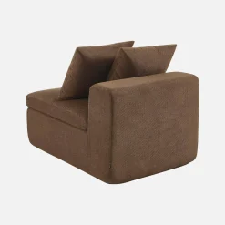 Poltrona para sofá modular em tecido chenille