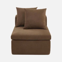 Poltrona para sofá modular em tecido chenille