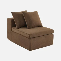 Poltrona para sofá modular em tecido chenille