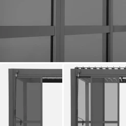 Porta de correr em vidro de policarbonato para a pérgola Triomphe, 4m