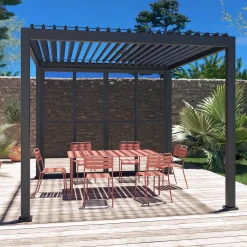 Portas de correr em vidro de policarbonato para a pérgola Triomphe, 3m