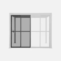 Portas de correr em vidro de policarbonato para a pérgola Triomphe, 3m