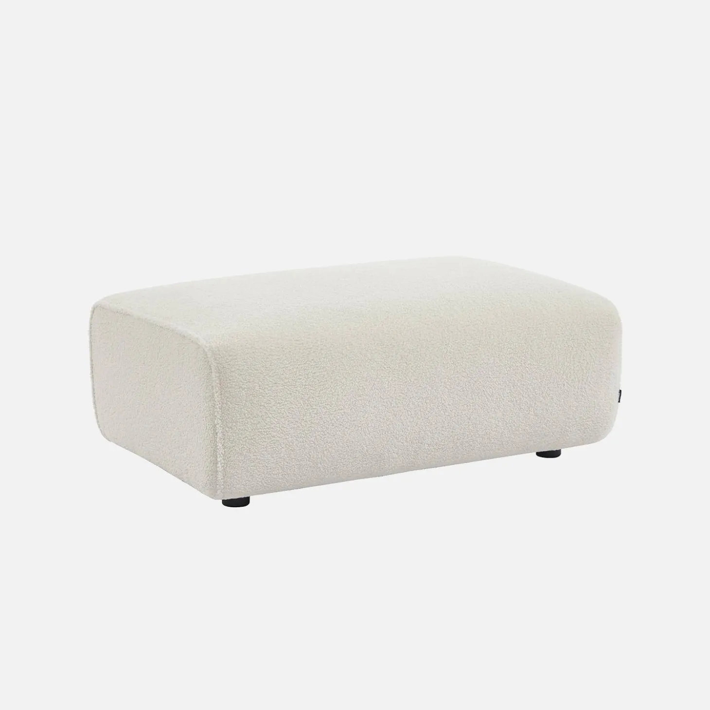Pouf, descanso para os pés para sofá boucle de 3 lugares