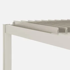 Pérgola bioclimática de alumínio e aço com lâminas ajustáveis 3,6x3,6m