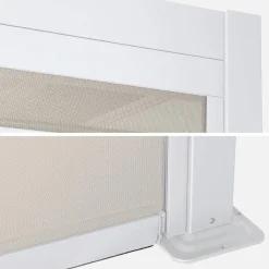 Pérgola bioclimática em alumínio 3x3m + 1 estore 3m