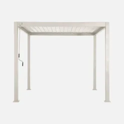 Pérgola bioclimática em alumínio 3x3m com lâminas ajustáveis