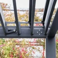 Pérgola bioclimática em alumínio 3x4m com lâminas ajustáveis