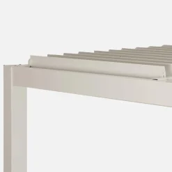 Pérgola bioclimática em alumínio e aço 3x3m com lâminas ajustáveis
