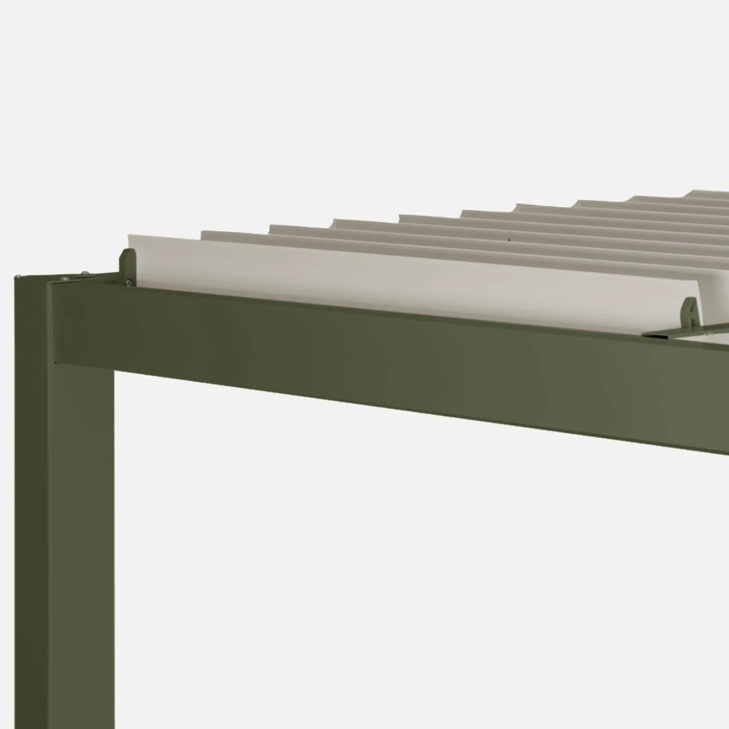 Pérgola bioclimática em alumínio e aço 3x4m com lâminas ajustáveis