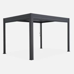 Pérgola bioclimática 3x4m + estore 4m