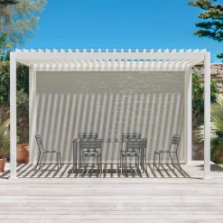 Pérgola bioclimática 3x4m + estore 4m