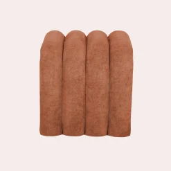 Pufe contemporâneo tecido, set de 2