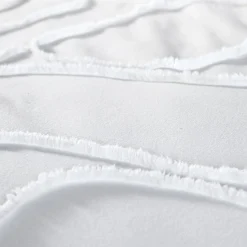 Roupa de cama algodão lavado tufted padrões arredondados, 2 lugares