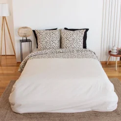 Roupa de cama de algodão reversível, 2 lugares
