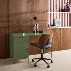 Secretaria em aço laminado, 1 gaveta
