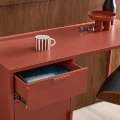 Secretaria em aço laminado, 1 gaveta