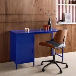Secretaria em aço laminado, 1 gaveta