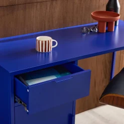 Secretaria em aço laminado, 1 gaveta